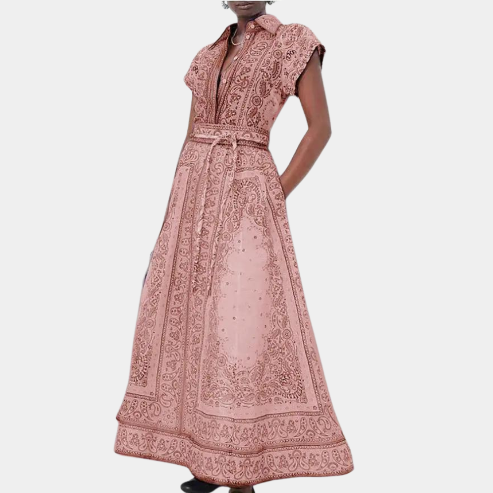 Zomerjurk van Linnen met Elegante Pasvorm voor Dames