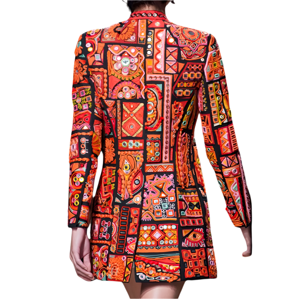 Oversized Blousejas met Print