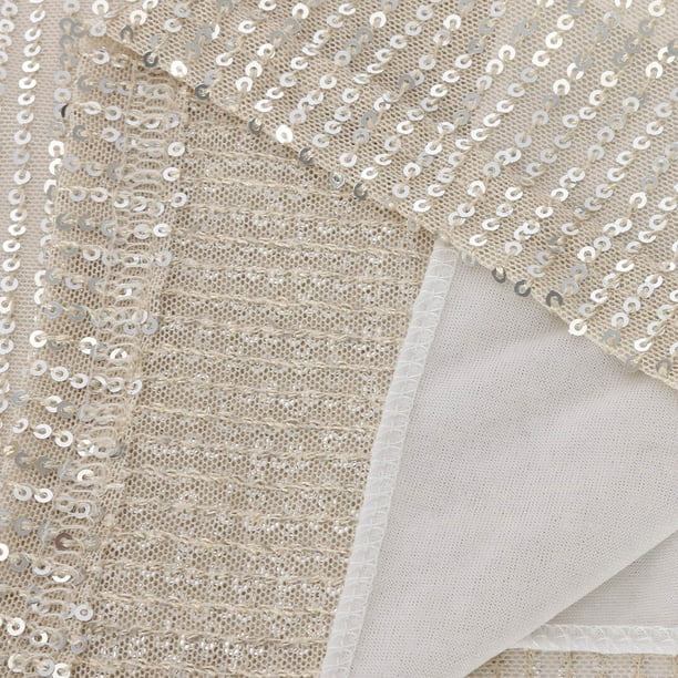 Glinsterend Pailletten T-Shirt met Elegante V-Hals voor Dames