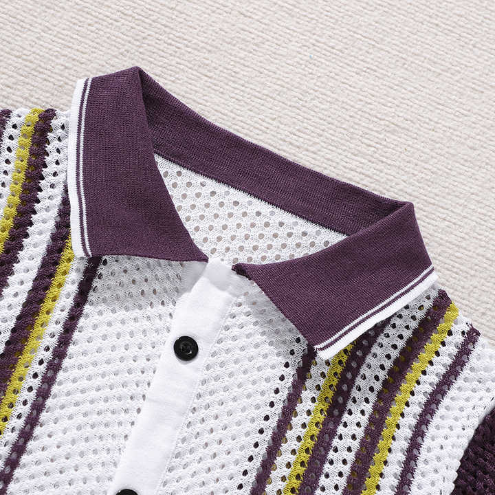 Herenoverhemd met netpatroon – Ademend, stijlvol en uniek design