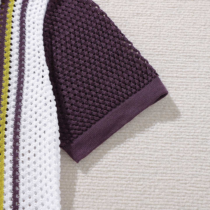 Herenoverhemd met netpatroon – Ademend, stijlvol en uniek design