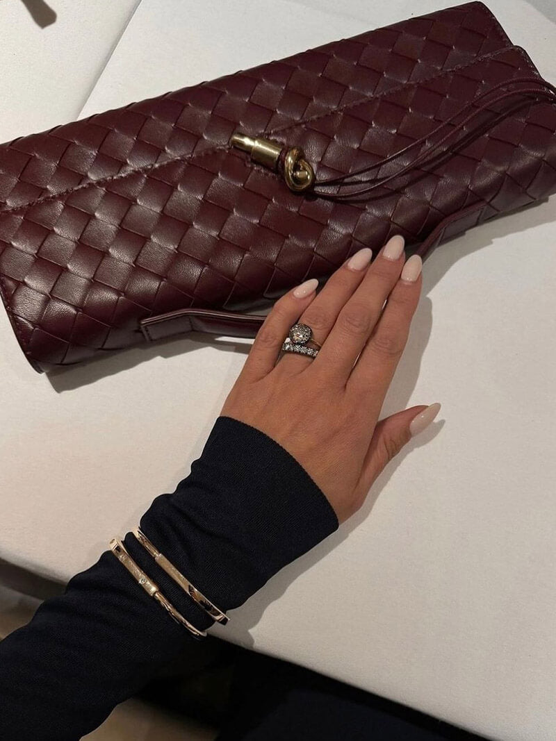 Chique Gevlochten Dameshandtas met Luxe Gouden Sluiting