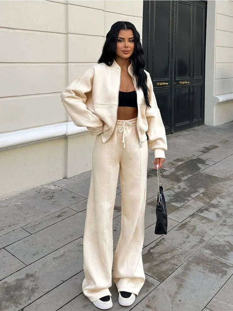 Comfy Dames Joggingpak – Zachte Lounge Set voor Thuis & Buiten