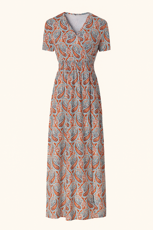 Elegante Dames Maxi Jurk met Comfortabele Pasvorm