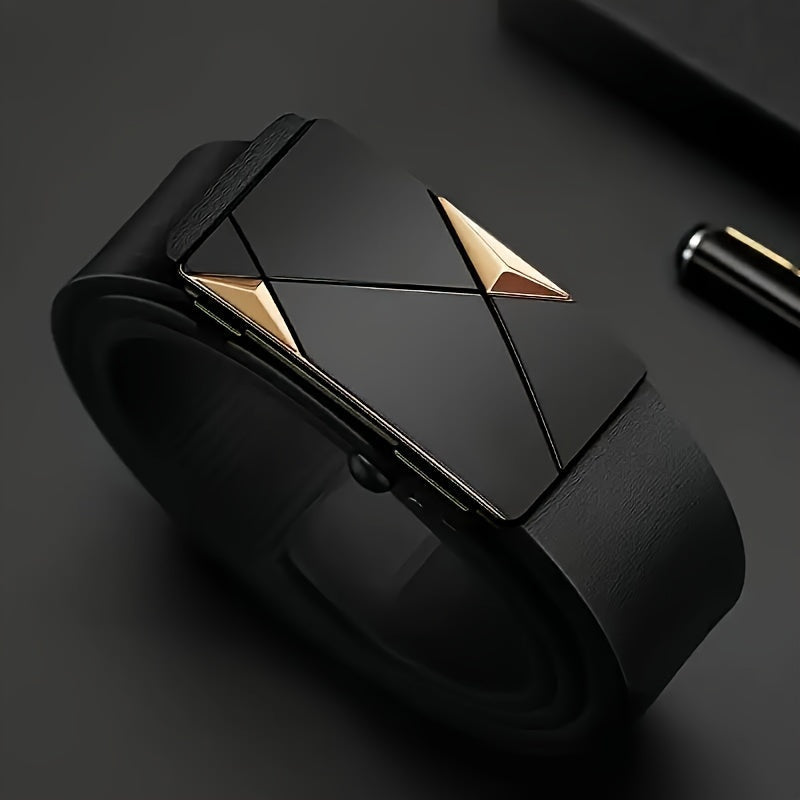 Luxe Automatische Herenriem met Ratelgesp – Verstelbaar & Stijlvol