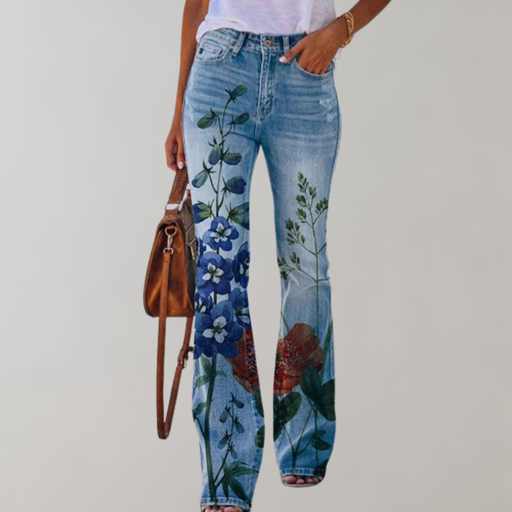 Flare Broek Dames – Zomerstijl met Print & Comfort