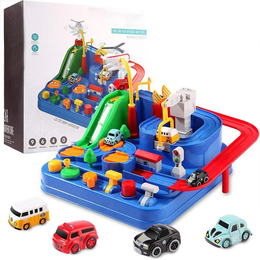Mechanische Racebaan met Educatief Auto Speelgoed en Accessoires
