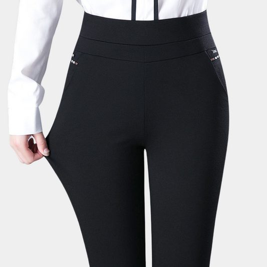 Dames Stretch Broek – Hoge Taille & Comfort