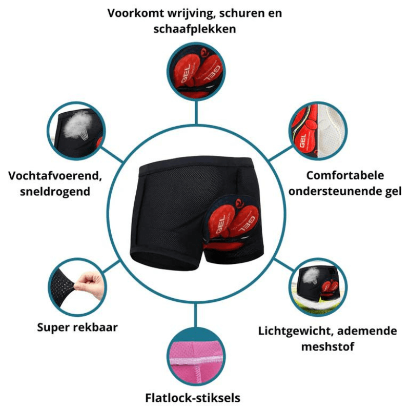 Comfortabele Motorfiets Onderbroek voor Heren – Naadloos & Ademend Design