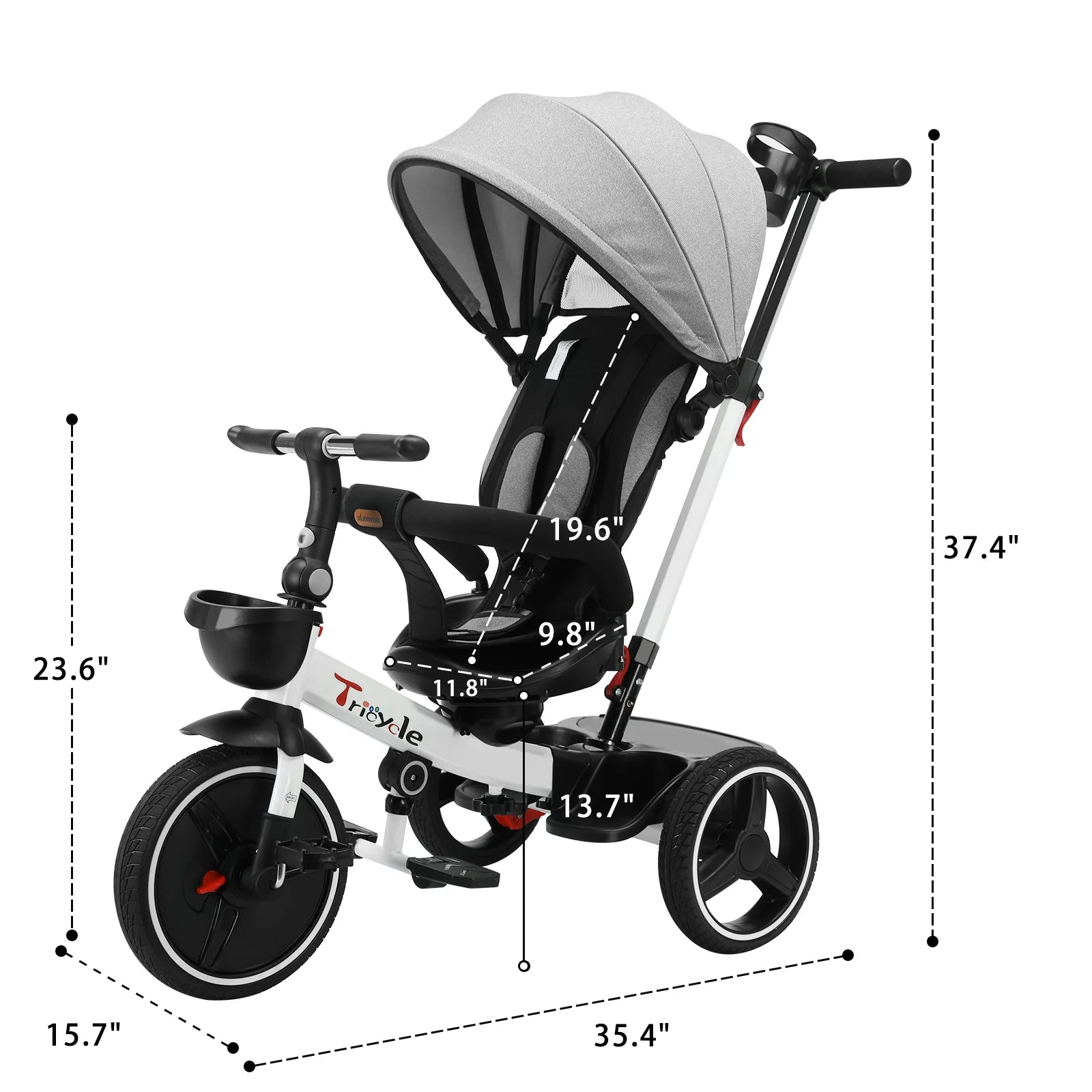 Baby Driewieler – 360° Roteerbaar-Novormo