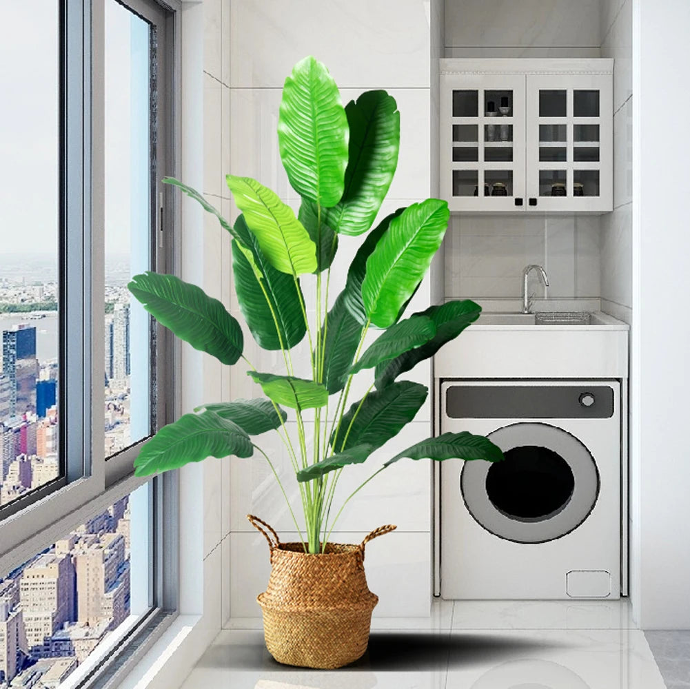 Grote Kunstplant Bird of Paradise 85-115 cm - Tropische Bladeren-Novormo