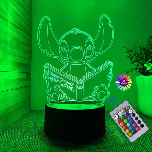 3D Illusion Stitch Lamp - Touch & Remote Control-Novormo