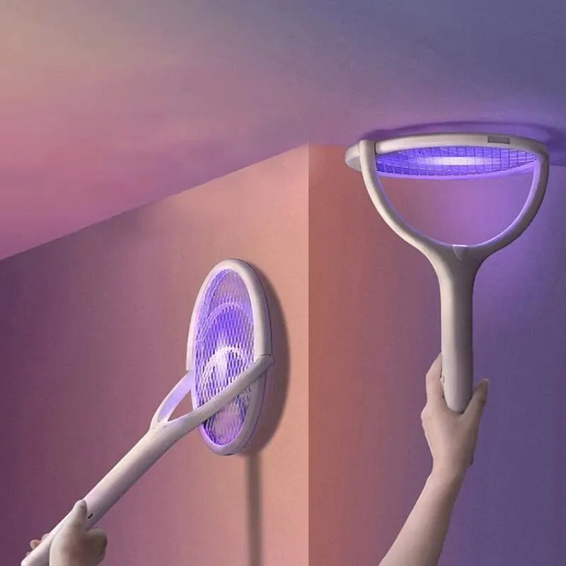 5-in-1 Elektrisch Muggenracket - Snellader & Veilig-Novormo