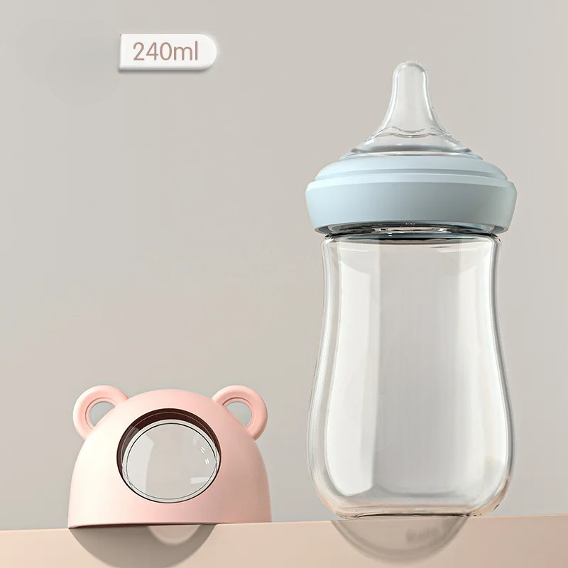 Glazen Babyfles 240ml – BPA-vrij & Anti-Koliek-Novormo