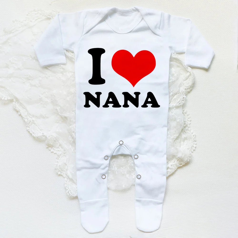 I Love Papa Mama Romper – Unisex & Schattig-Novormo