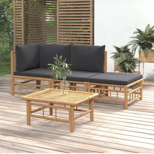 Bamboe Loungeset - Elegant & Comfortabel Tuinmeubilair-Novormo