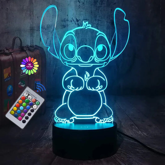 3D Illusion Stitch Lamp - Touch & Remote Control-Novormo