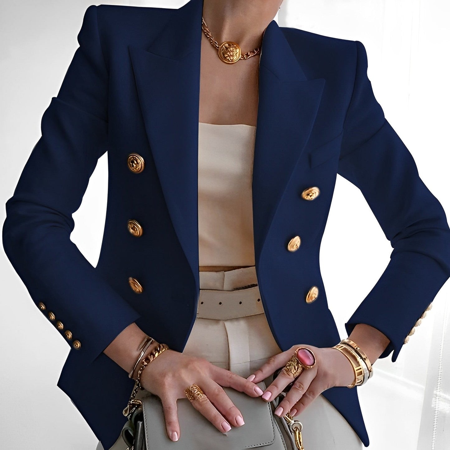 Elegante Damesblazer met Tijdloze Pasvorm