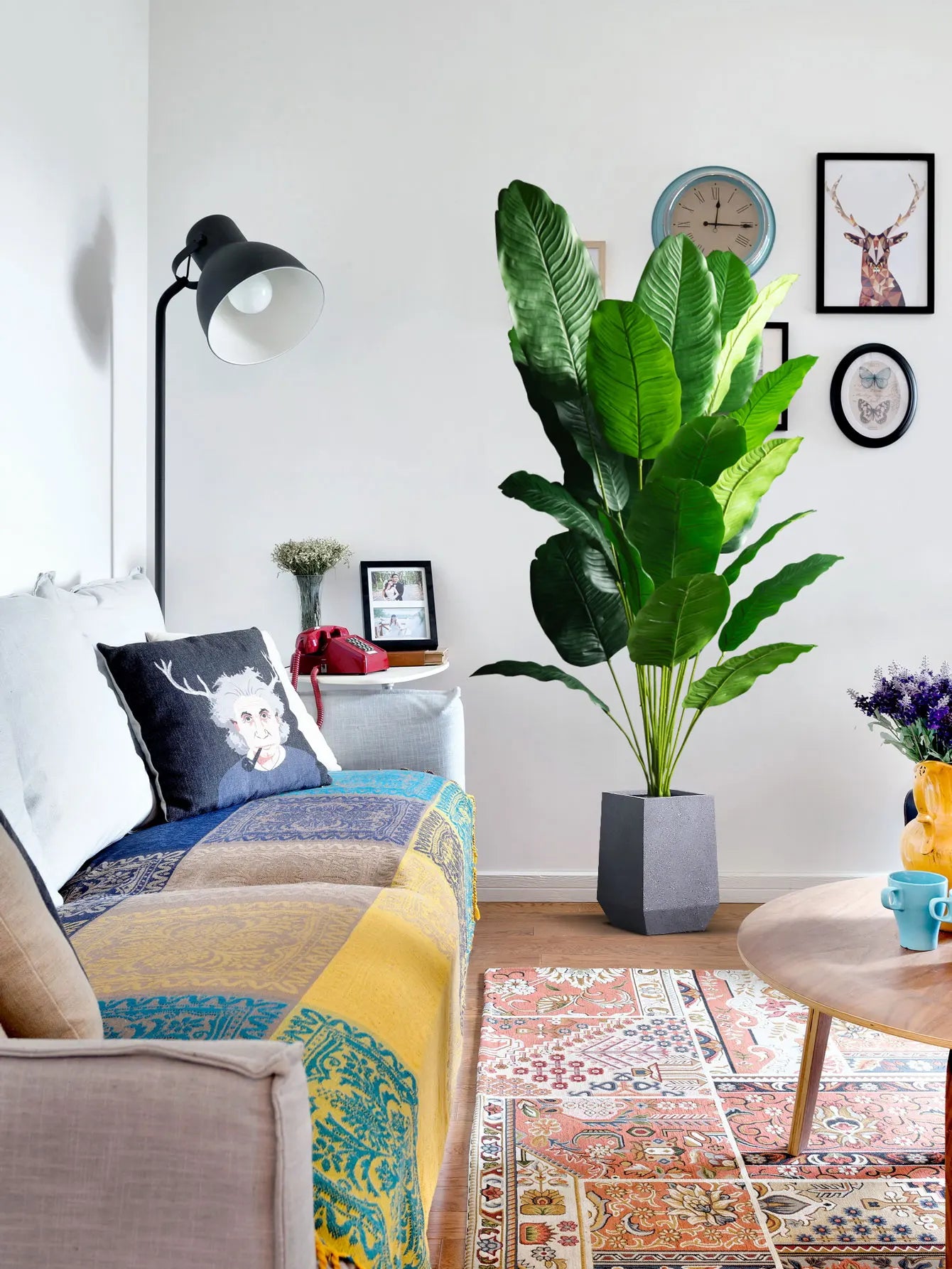 Grote Kunstplant Bird of Paradise 85-115 cm - Tropische Bladeren-Novormo