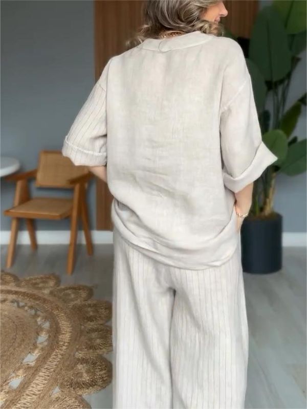 Loungewear Set Dames – Zachte Zomerset met Losse Pasvorm
