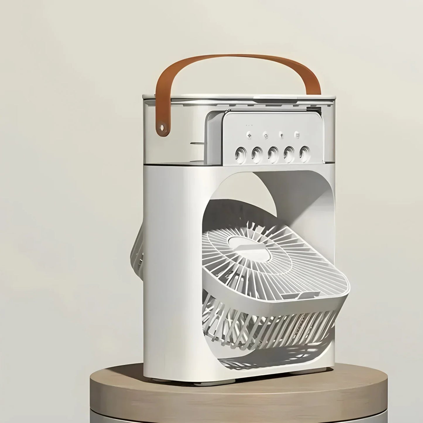 3-in-1 Mobiele Aircooler met Ventilator, Bevochtiger en LED-licht