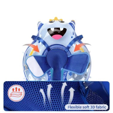 Baby Zwemtrainer met Zonnescherm – Opblaasbaar & Veilig Zwemmen