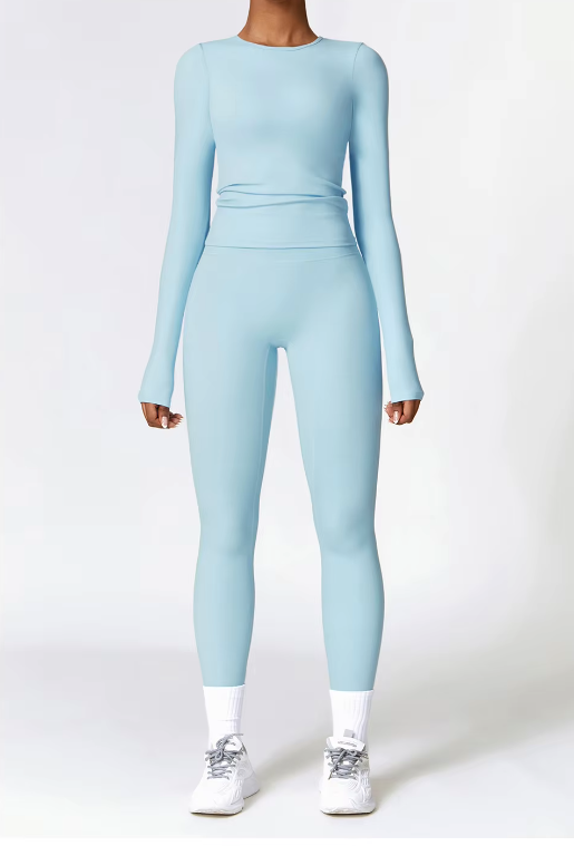 Sportieve 2-delige Set voor Dames met Stretch en Sneldrogend Materiaal