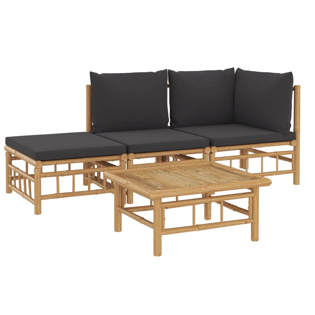 Bamboe Loungeset - Elegant & Comfortabel Tuinmeubilair-Novormo