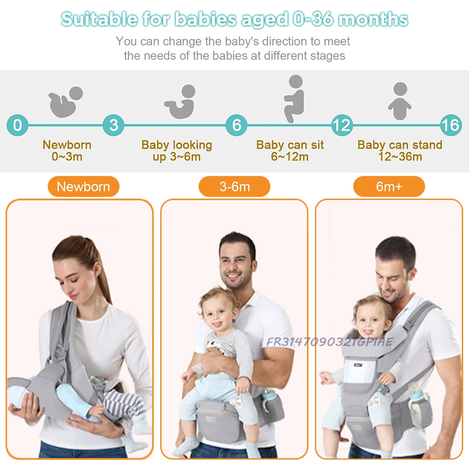 Baby Draagzak – Ergonomisch & Multifunctioneel-Novormo