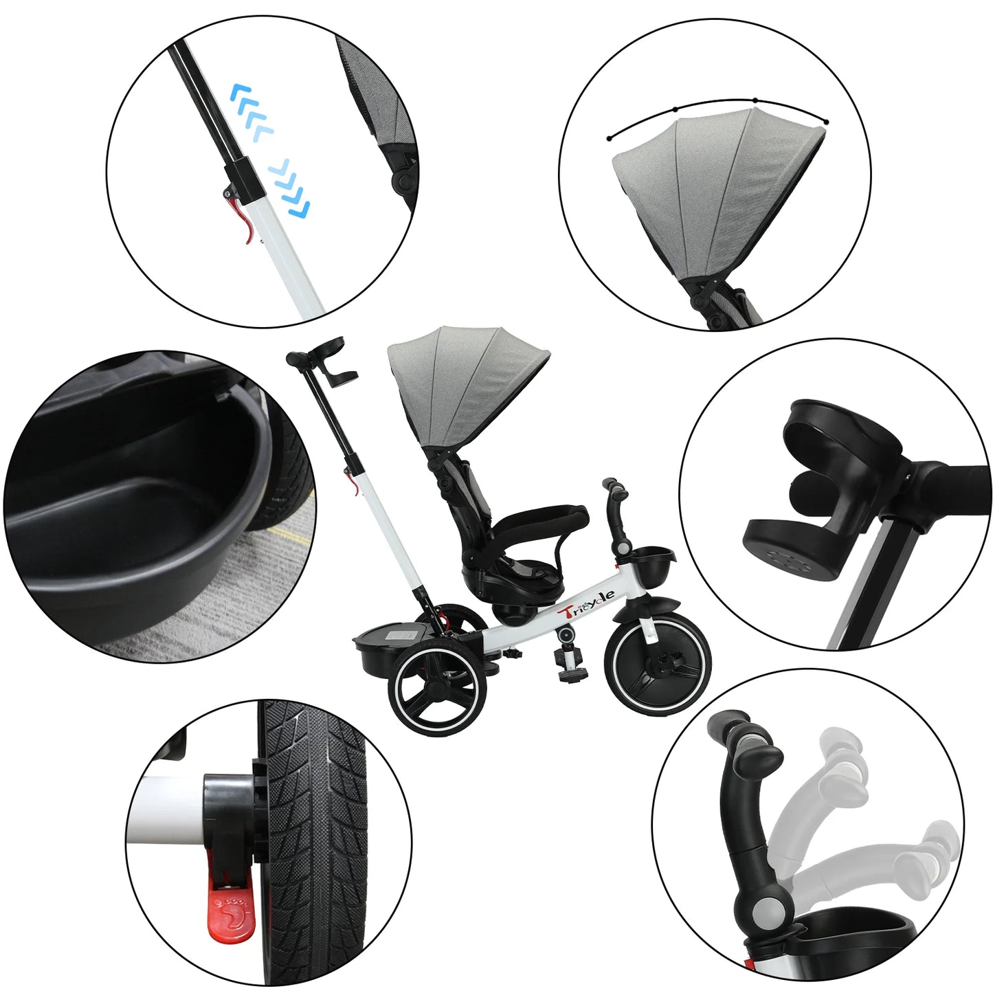 Baby Driewieler – 360° Roteerbaar-Novormo