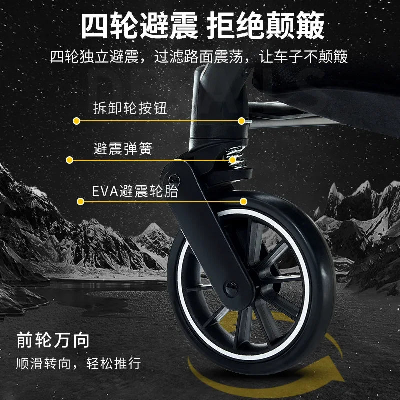 Opvouwbare Kinderwagen – Licht & Schokdempend-Novormo