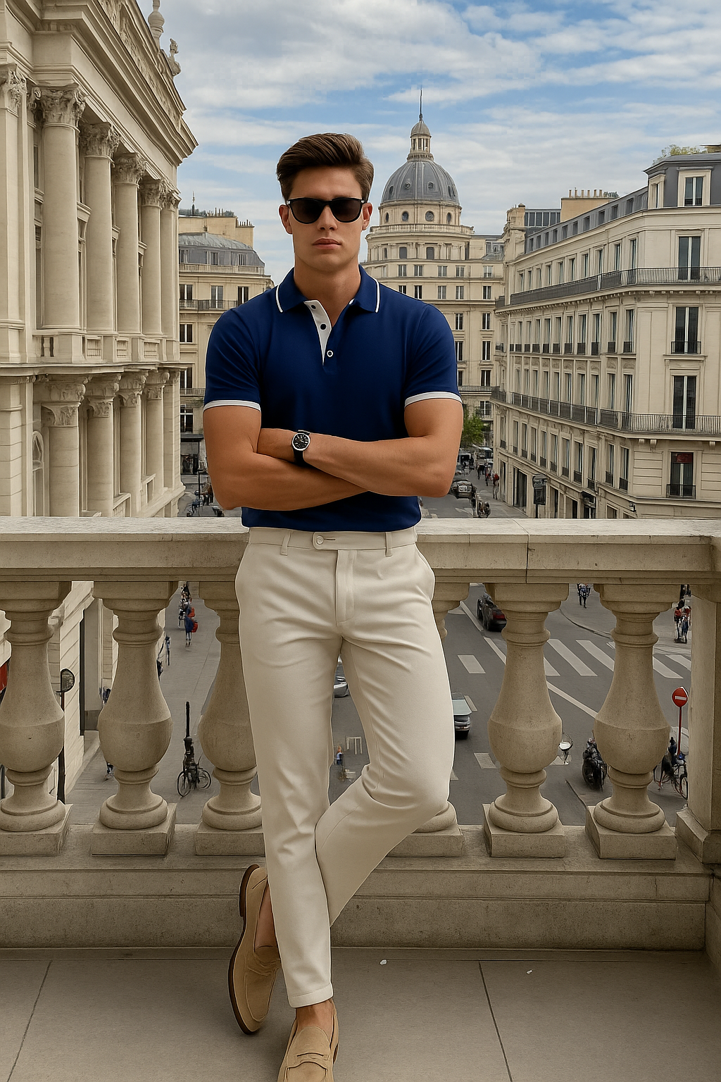 Slank Gesneden Herenpolo van Zacht Katoen