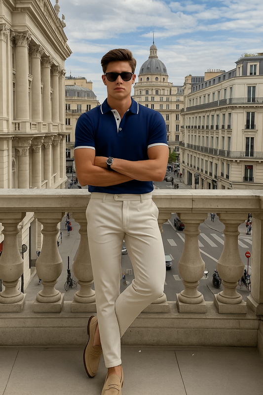 Slank Gesneden Herenpolo van Zacht Katoen