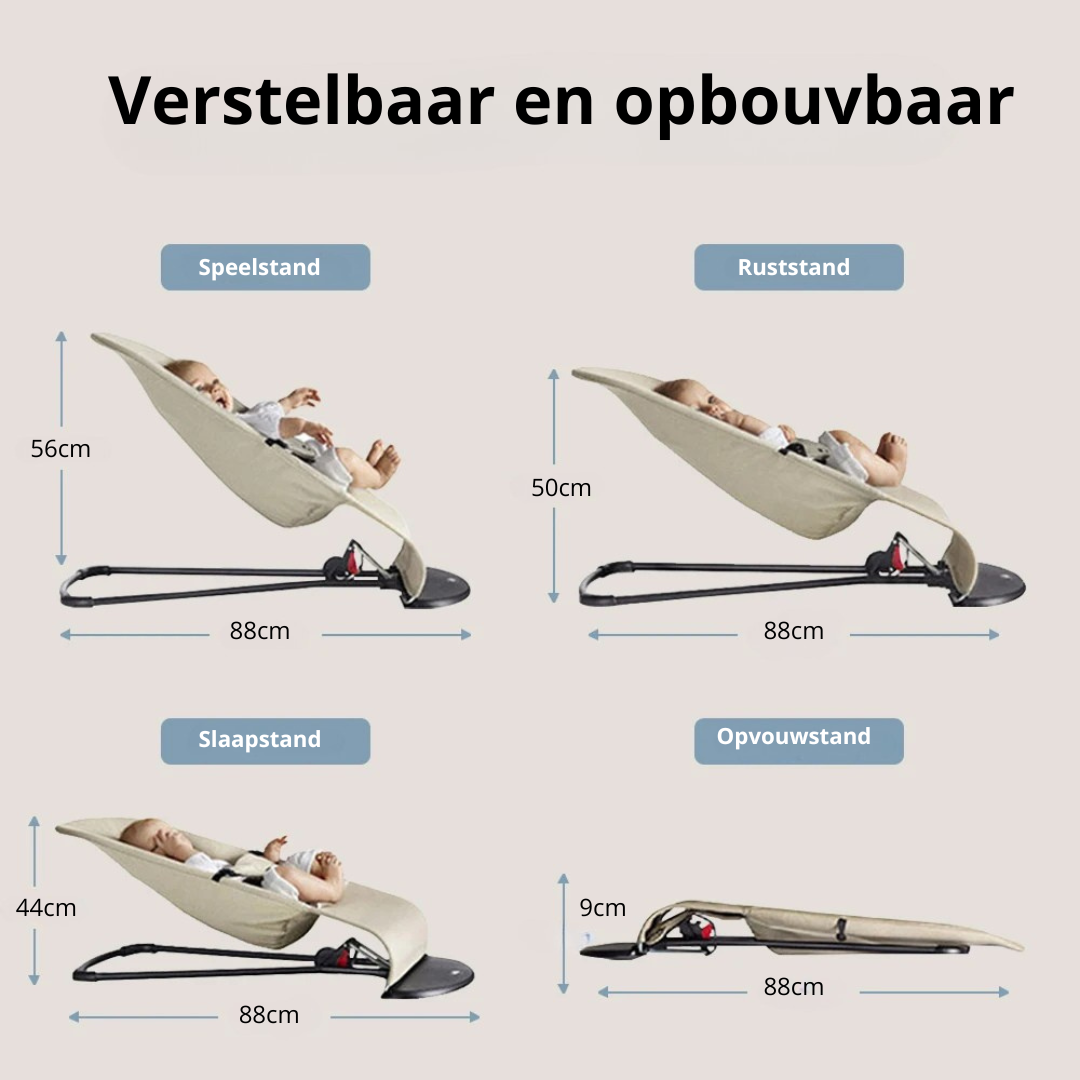 Baby Schommelstoel – Met Speeltjes, Comfort & Verstelbaar
