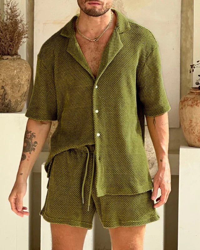 Lichtgewicht Zomerset voor Heren – Katoenen Shirt en Short