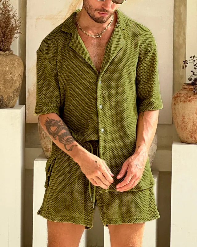 Lichtgewicht Zomerset voor Heren – Katoenen Shirt en Short