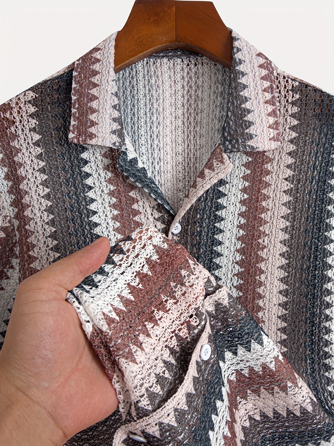 Men's Summer Casual Short Sleeve Shirt – Lightweight Woven Fabric