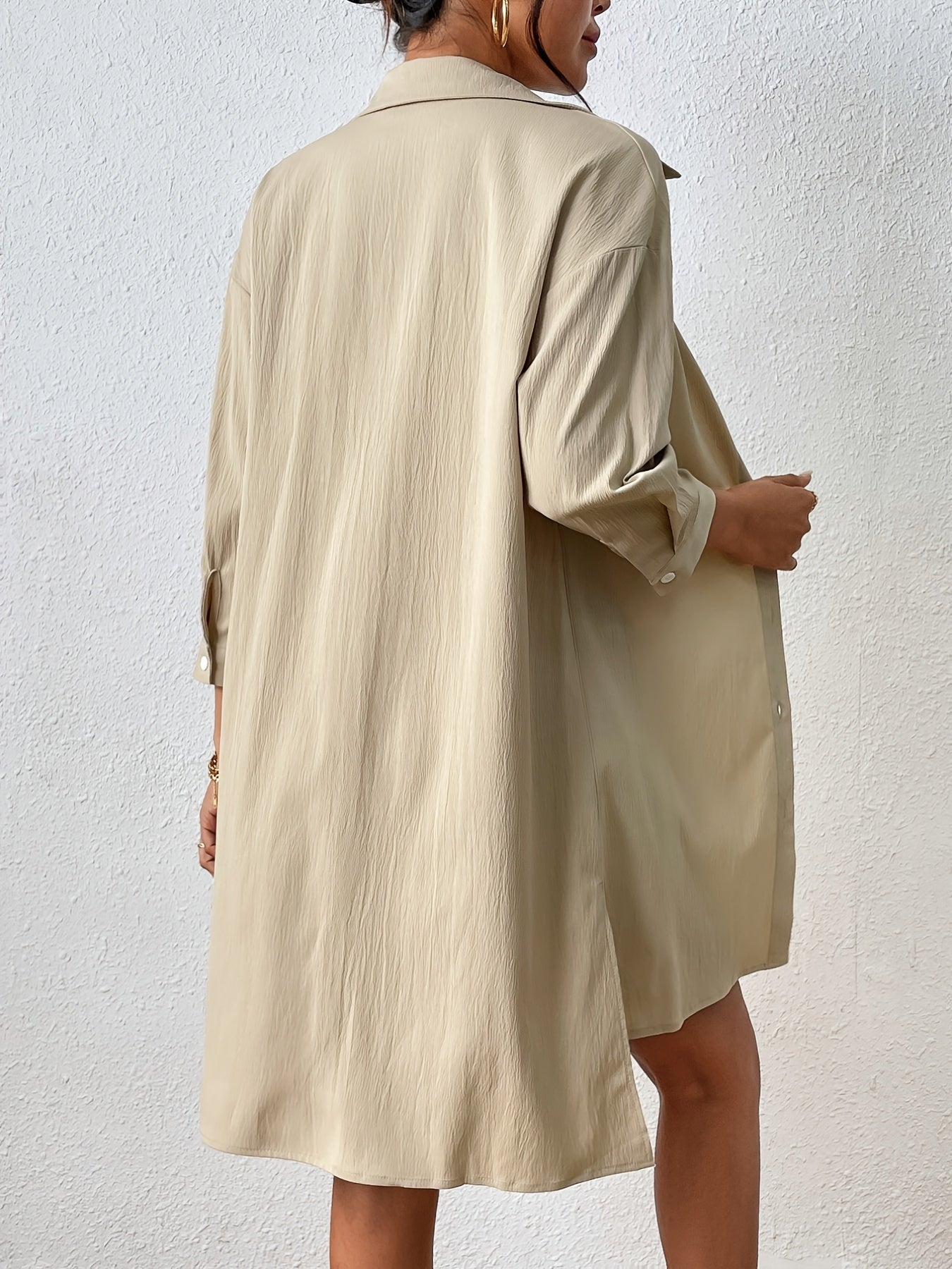 weedelige dames set met overhemd en short