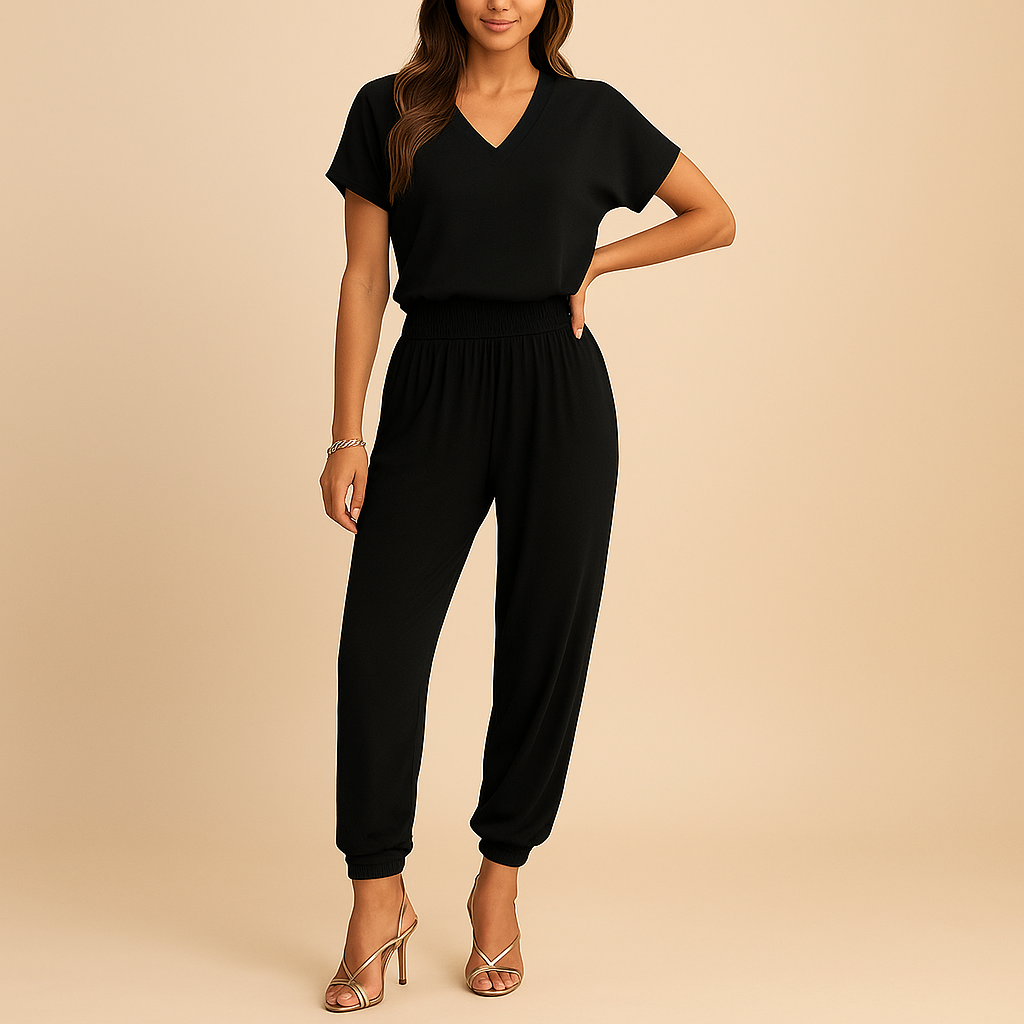 Dames set met bloemenprint – top en broek