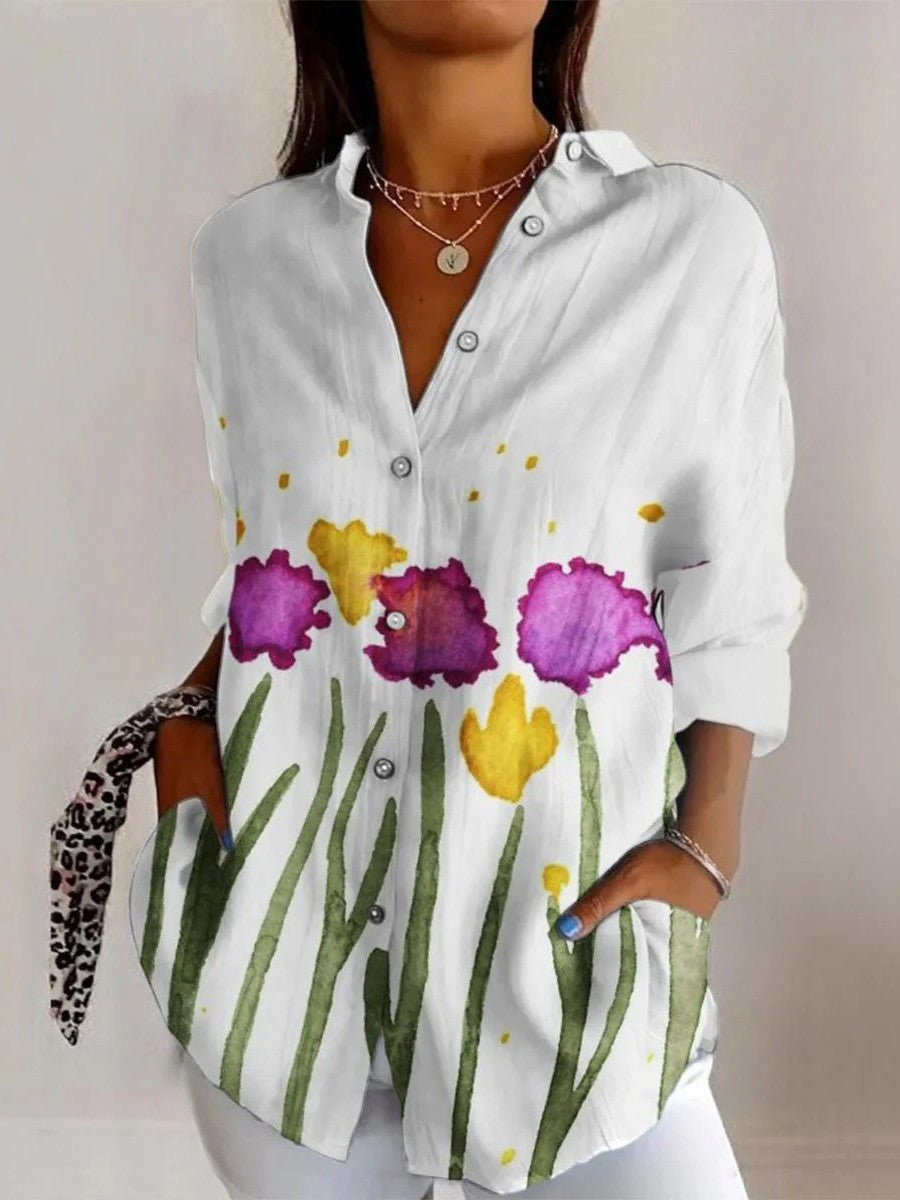 Women’s Summer Blouse – Lightweight Floral Top