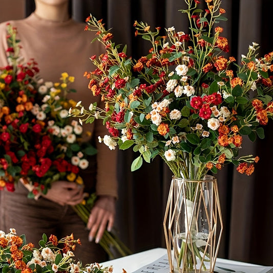 Set van 16 Levensechte Kunstrozen – 75 cm Hoog