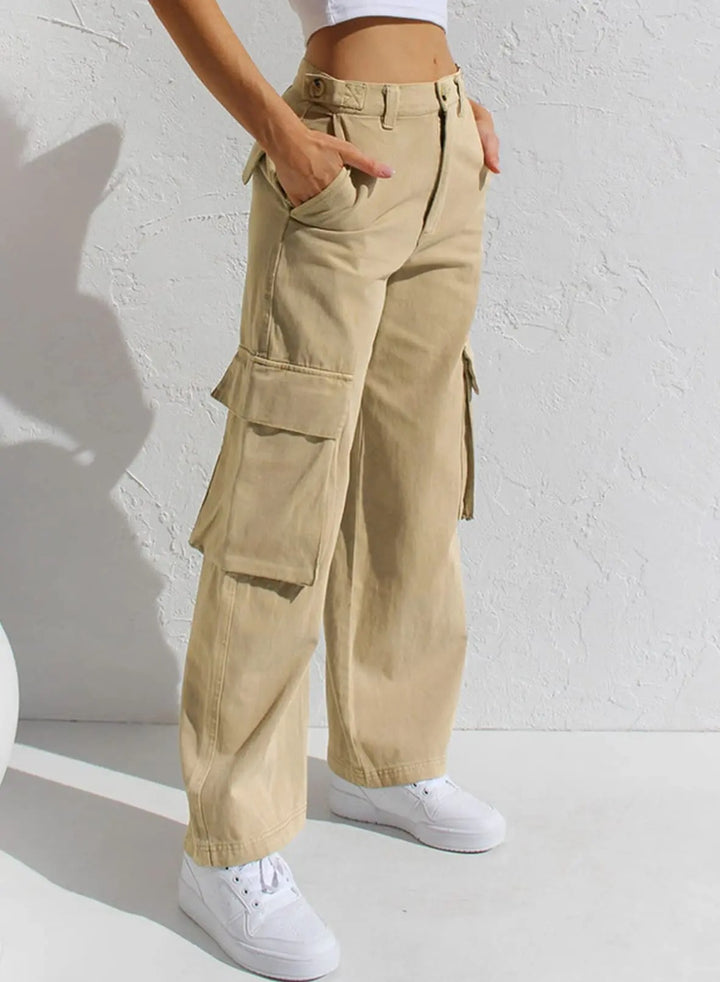 Dames cargo broek met relaxte pasvorm