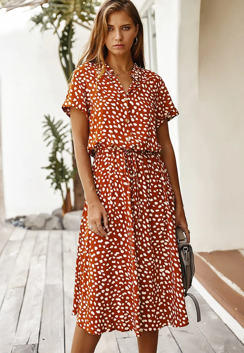 Breezy Printed Summer Dress – Comfortable & Stylish