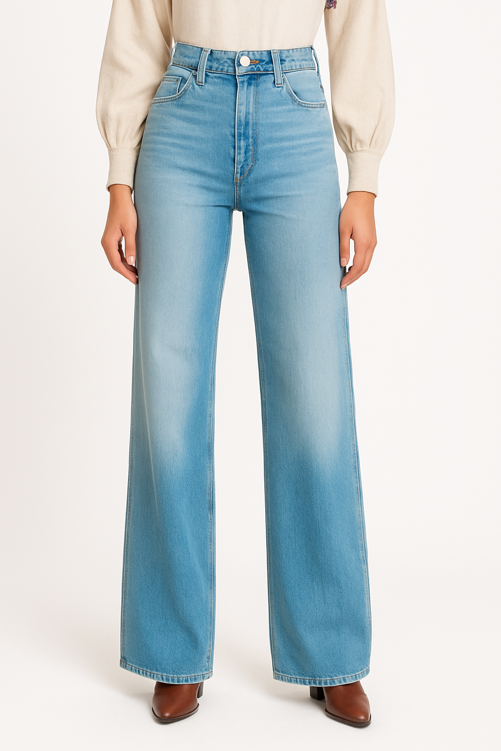 Luchtige Wide Leg Damesjeans – Comfort & Stijl