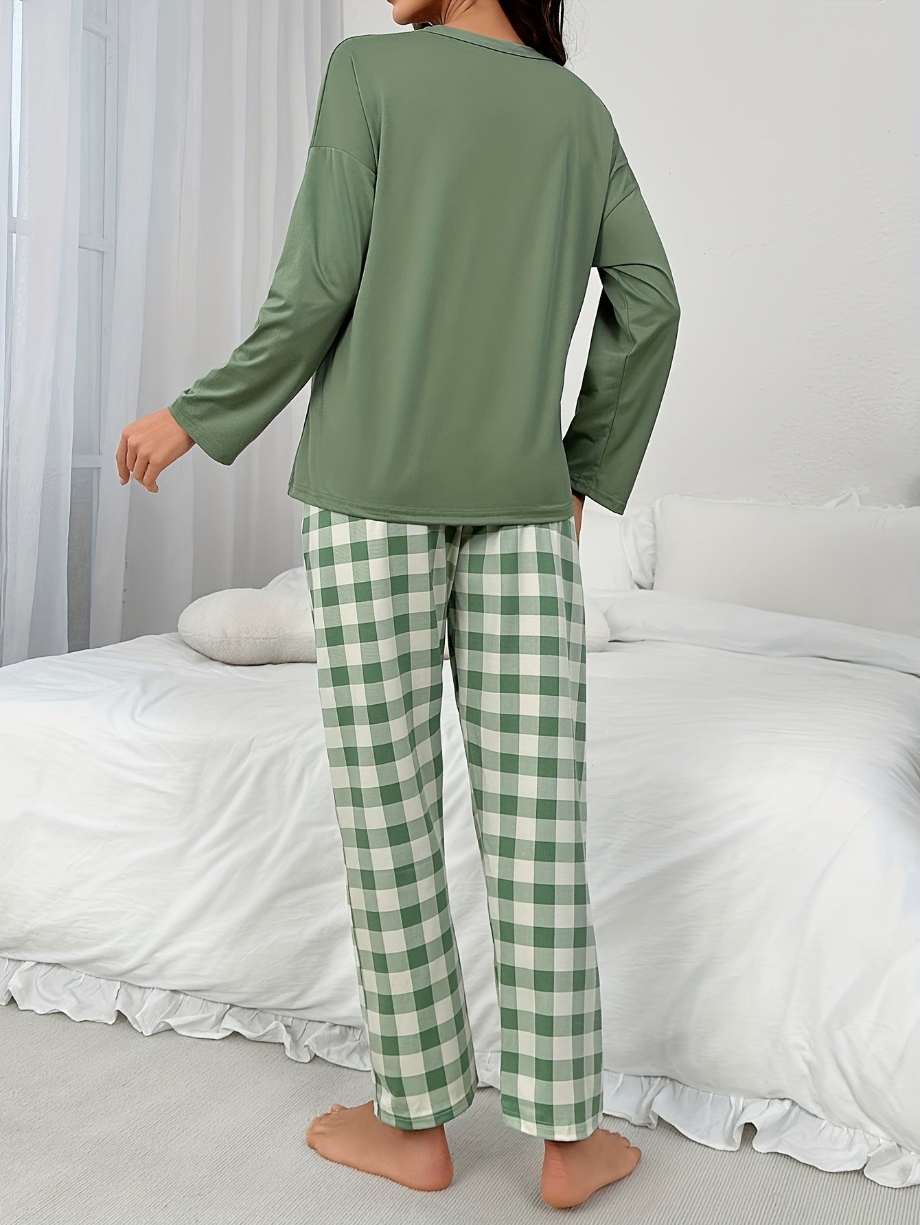 Loungewear Pyjama Set met Bloemenprint en Lange Mouwen voor Dames