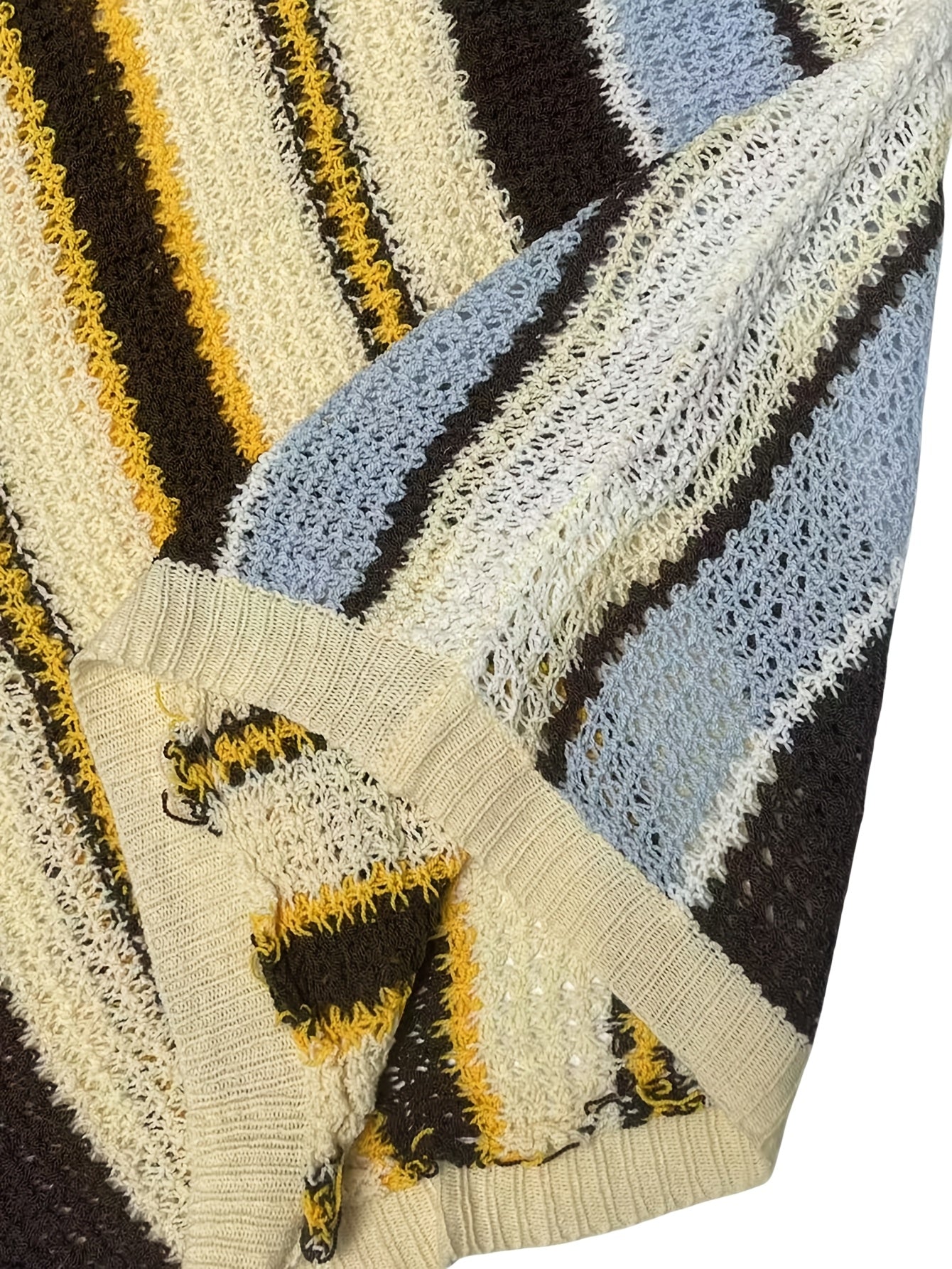 Casual Striped Knit Sweater – Comfortable & Breathable