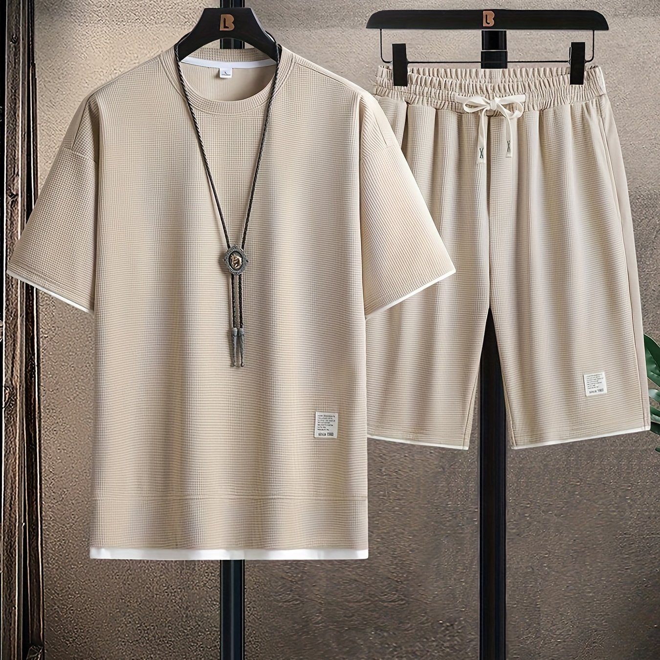 Men’s Breathable Summer Set – Modern T-Shirt & Shorts