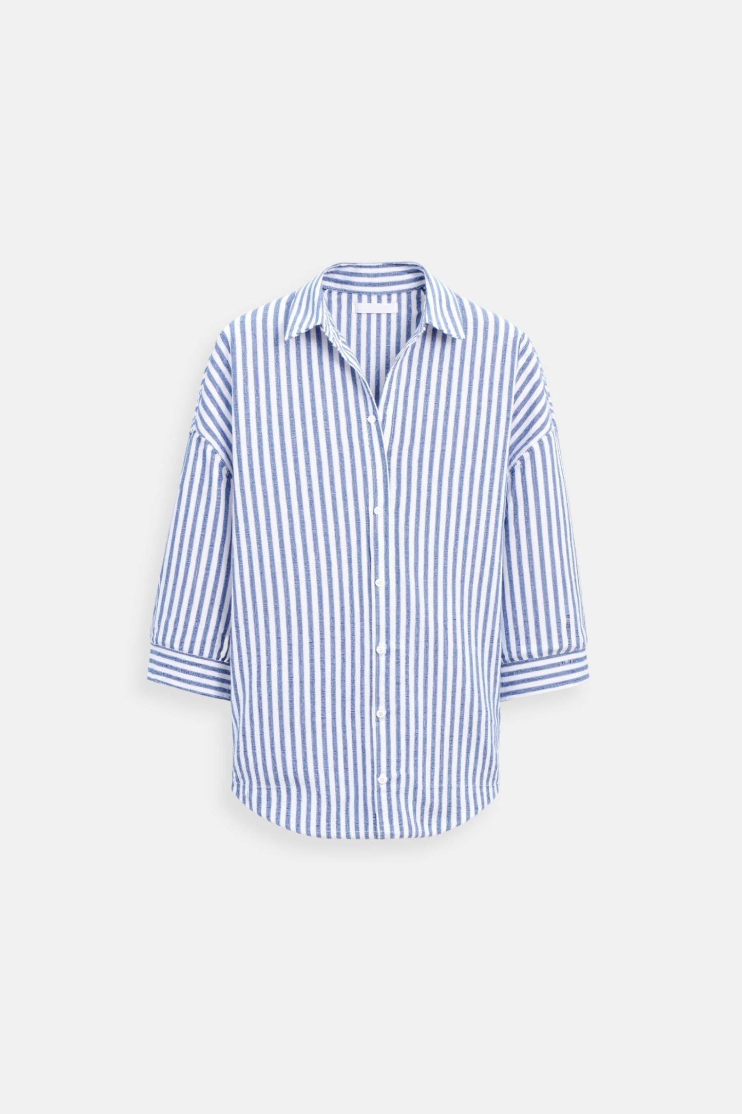 Katoenen Damesblouse met Verticale Strepen