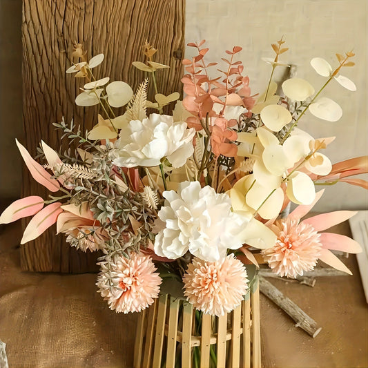 Elegante Zijdebloemen Set van 44 cm – Kunstmatige Bloemstukken