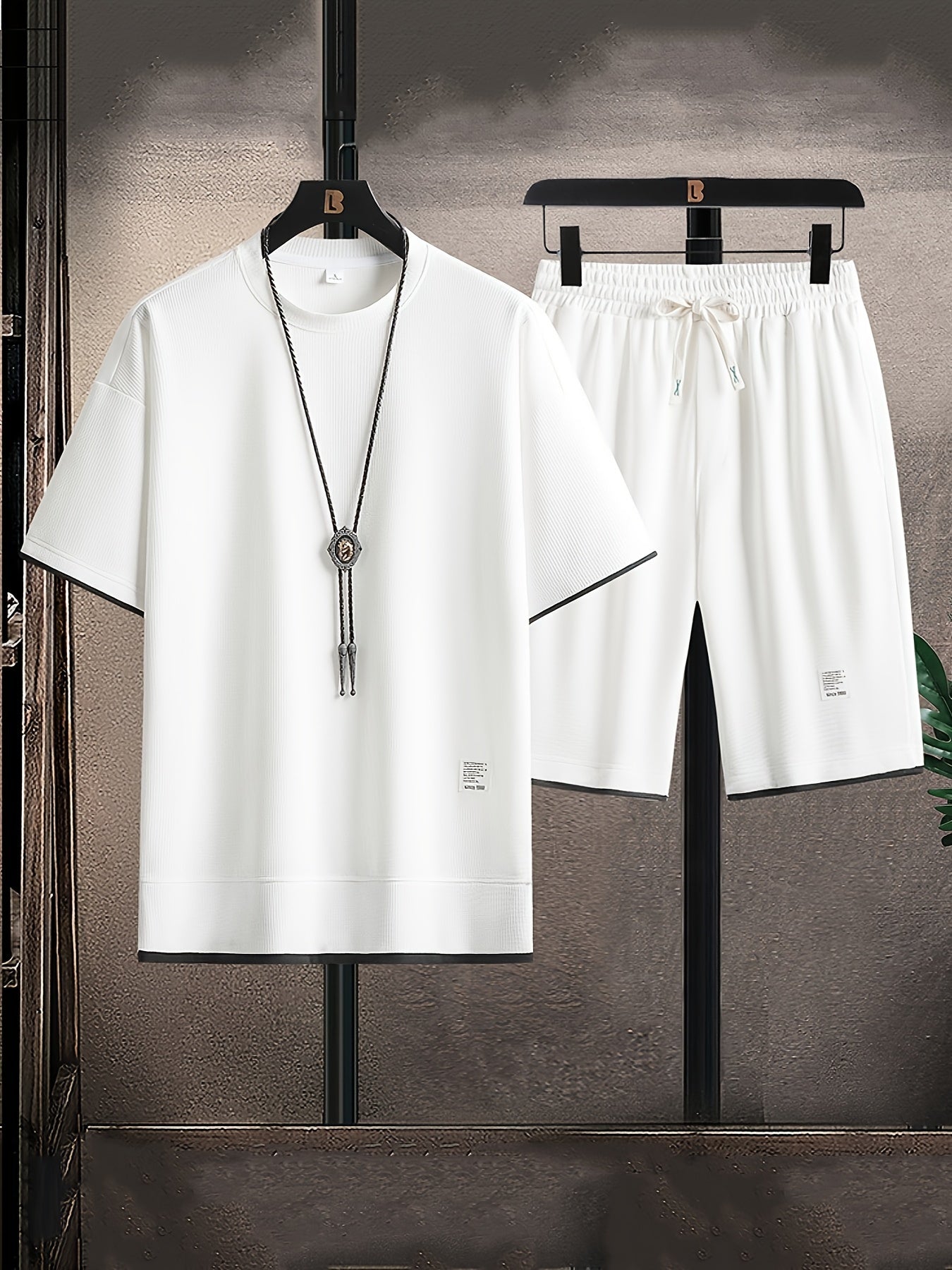 Moderne ademende heren zomerset – T-shirt & shorts